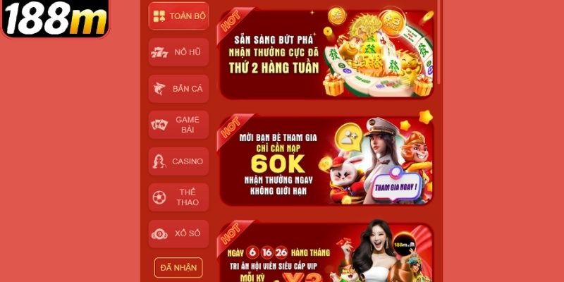 Điểm danh các sự kiện khuyến mãi 188m đang được triển khai 