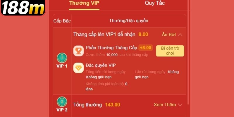 Khuyến mãi 188m và những nguyên tắc chung 