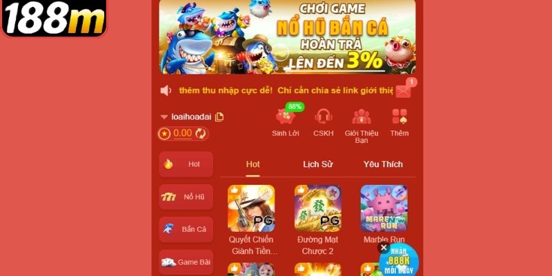 Thời điểm định hình nền tảng 188m