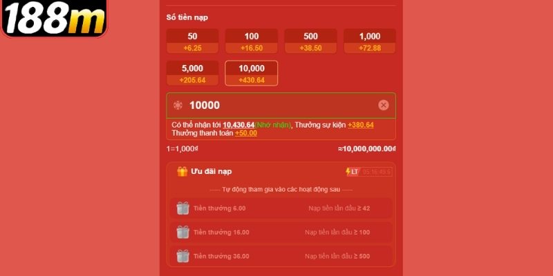 Giao dịch diễn ra nhanh và ít bị lỗi hơn khi tải app 188m
